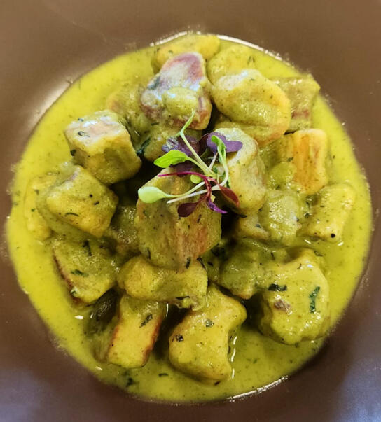 Basil Pesto Gnocchi