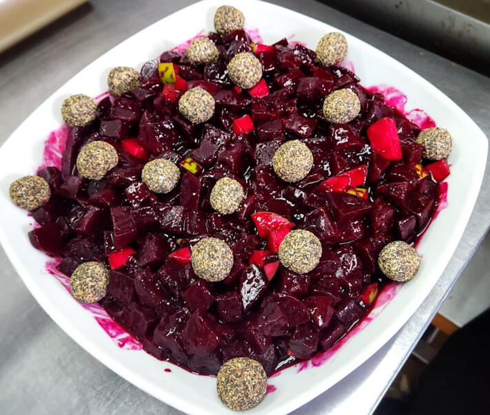 Beetroot and Goatcheese Salad