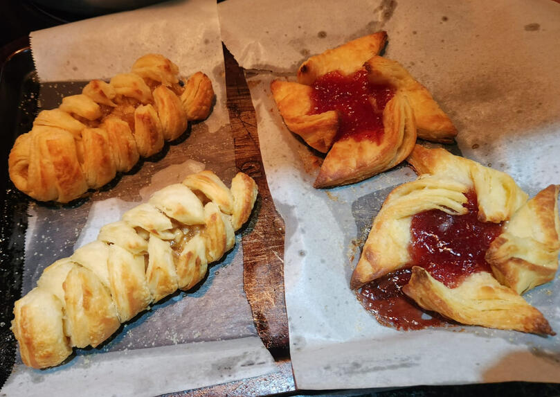 Strawberry & Apple Danishes