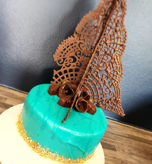 Mirror Glaze Chocolate Truffle Cake