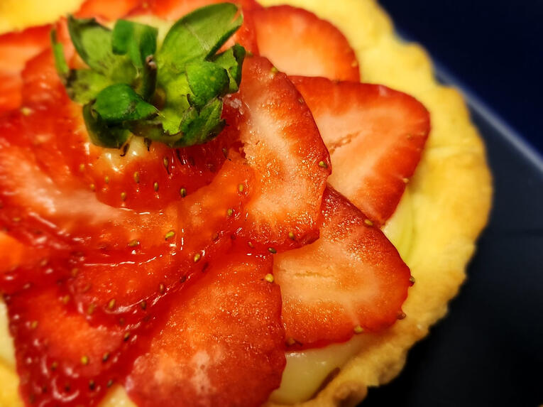 Strawberry Custard Tartlet
